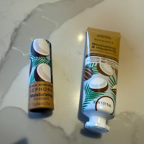 ✨CLOSET CLEAR OUT ✨ NEW - Sephora hand balm and lip balm duo - Picture 1 of 2